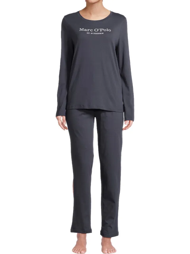 Marc O'Polo Dames pyjama Mix & Match Cotton dark navy