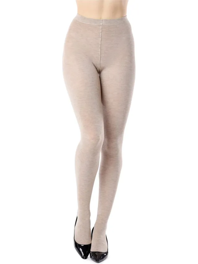 Bellivalini Panty – 180 DEN – Viscose – Sand – S - BLV-GI-1117 Zand