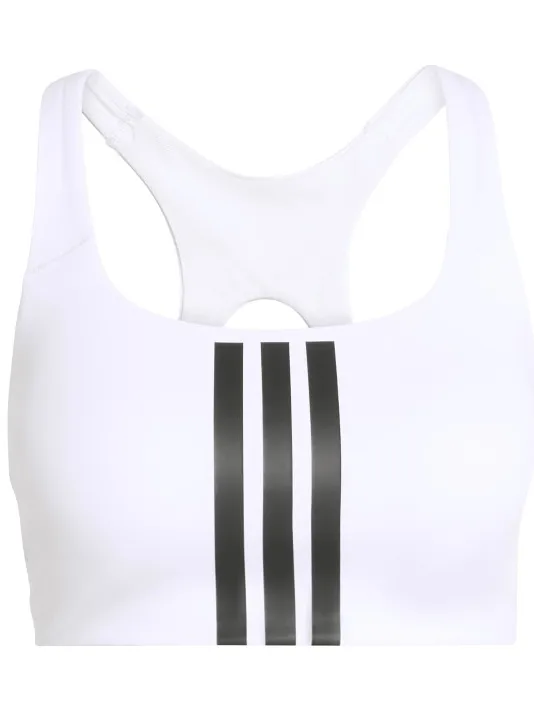 Adidas Optime 3-Stripes MS Bra wit
