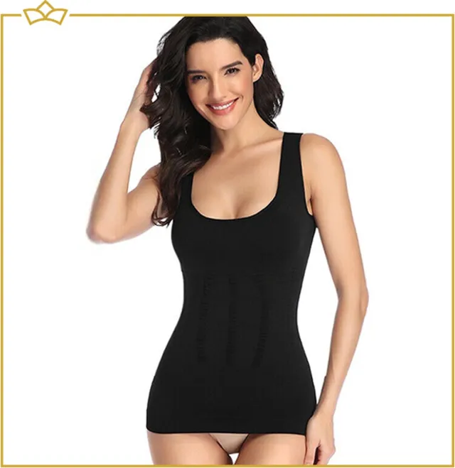 Attrezzo Corrigerend hemd dames - shapewear - Zwart