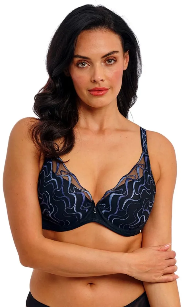 Wacoal Mayumi Push Up Bh WE601802 Midnight - maat EU 75B / FR Zwart