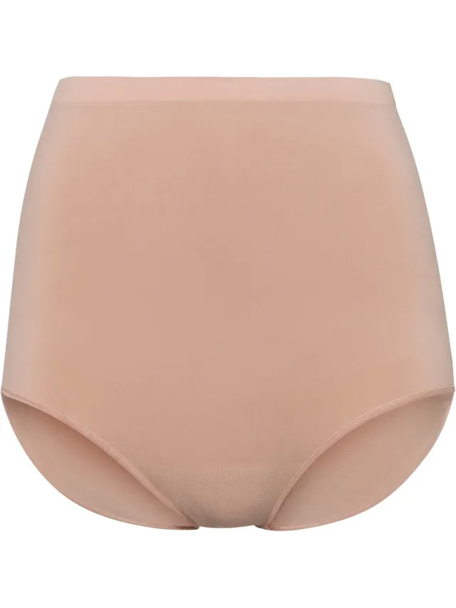 BeeDees Taillenslip Comfee Pure Flexi-Fit onderbroek met hoge taille van elastisch materiaal nude