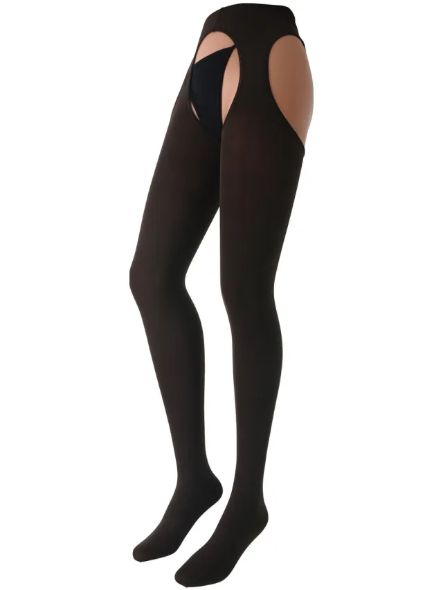 Trasparenze Panty’s/Kousen Trasparenze Collant Aperti 100 Denari Cortina Bruin