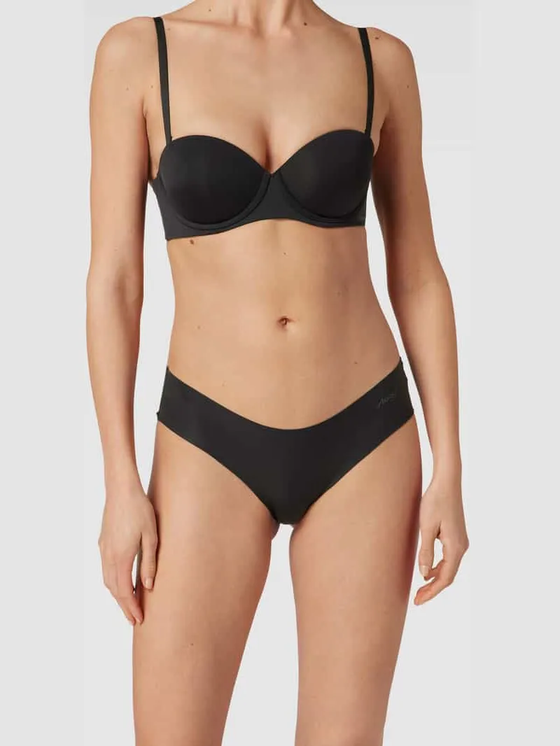 Sloggi Hipster met labelprint, model 'ZERO MICROFIBER 2.0' Zwart