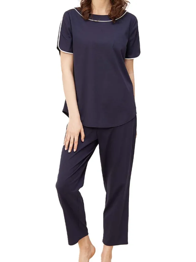 Féraud Dames Pyjama Basic navy