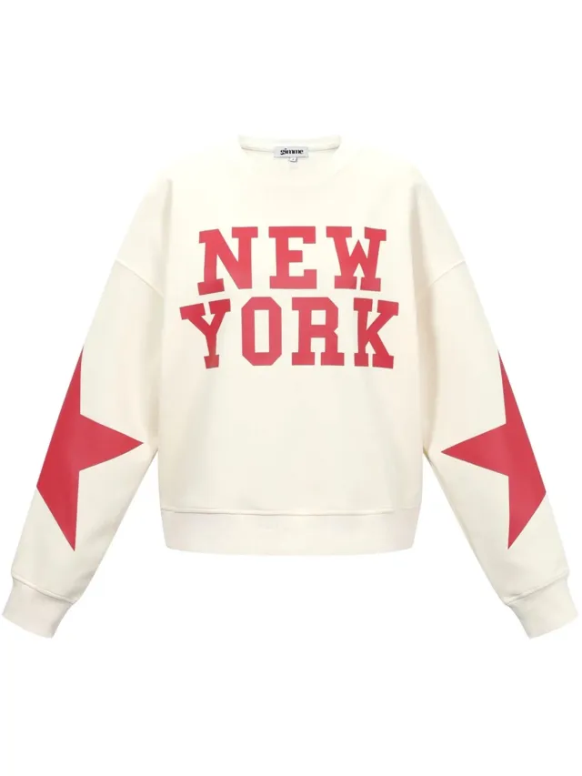 Gimme NEW YORK trui crème maat L GIMME