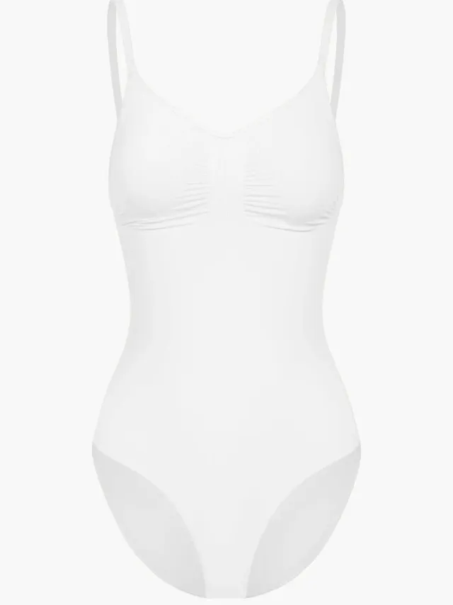 cfab Figuurcorrigerende shapewear met slipje - Wit - XS - Corrigerende Body - Naadlos - corrigerend ondergoed dames