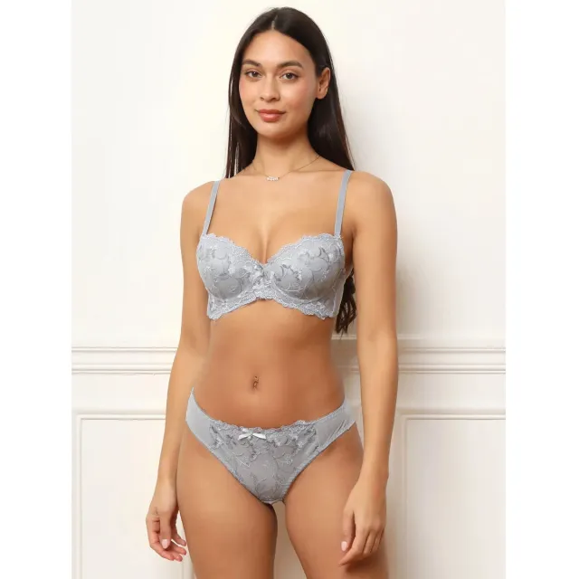 La Modeuse gewatteerde bh blauw