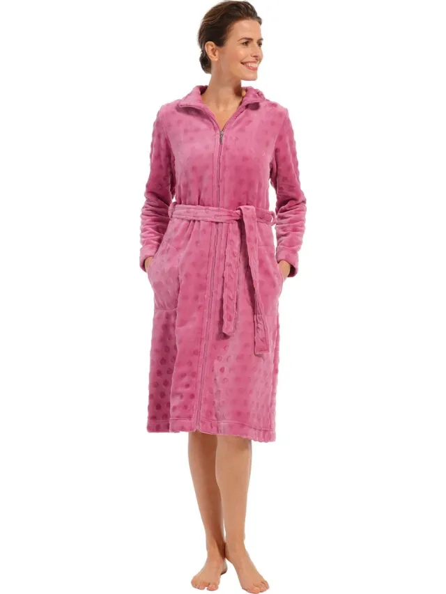 Pastunette dames badjas 70232-124-8 - Rose - S 36/38