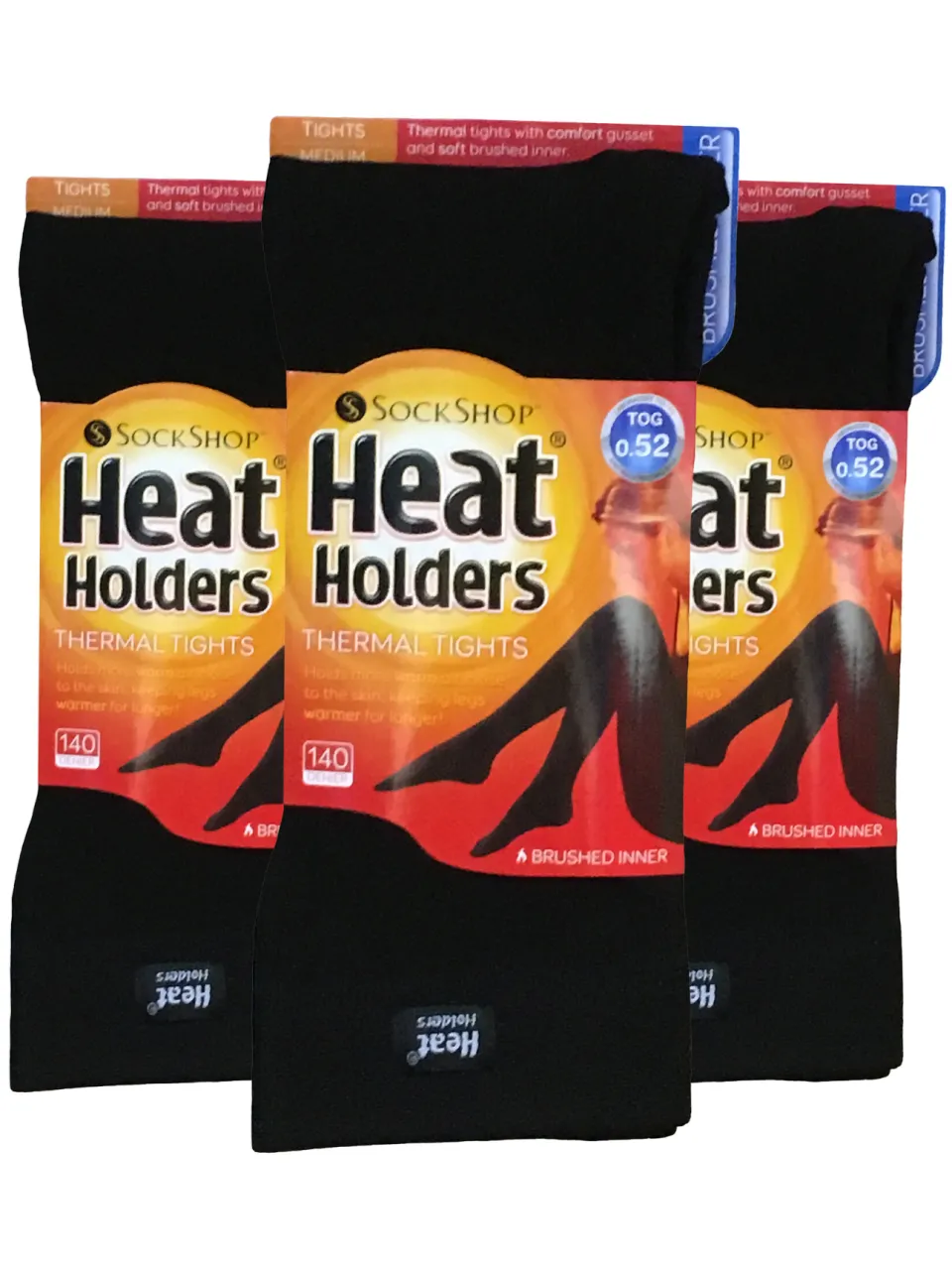 Heat Holders 3-pack dames zwarte thermo panty's - Zwart, foto 2