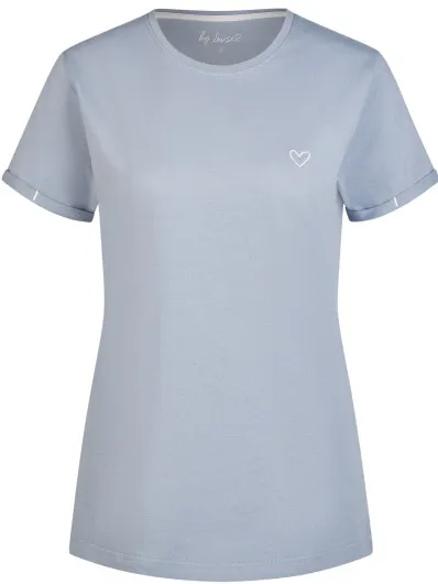 By Louise Essential dames korte pyjama set shortama lichtblauw, foto 2