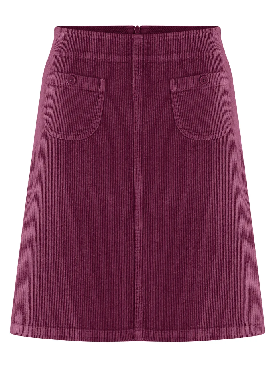 HempAge dames vegan Rok Simple Cord Wijnrood, foto 2