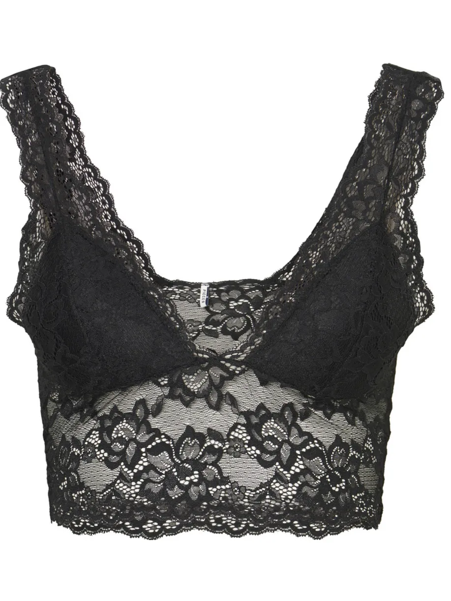 Pieces PCLINA bralette zwart, foto 2