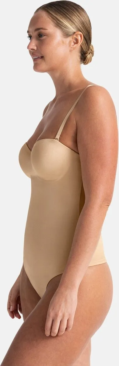 Dorina Corrigerende Body - Dames body - Naadloos - Sublime Sculpt - Licht voorgevormde cups - Verstelbare bandjes - 85C - Zwart
