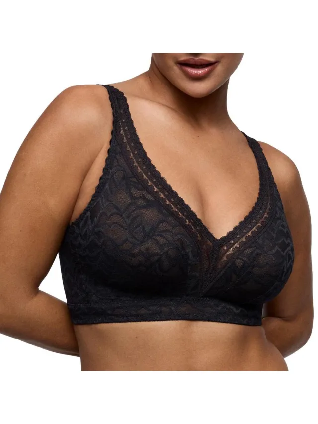PrimaDonna Miyara Bralette 0163626 Floral Eclipse - maat EU 85F / FR Zwart