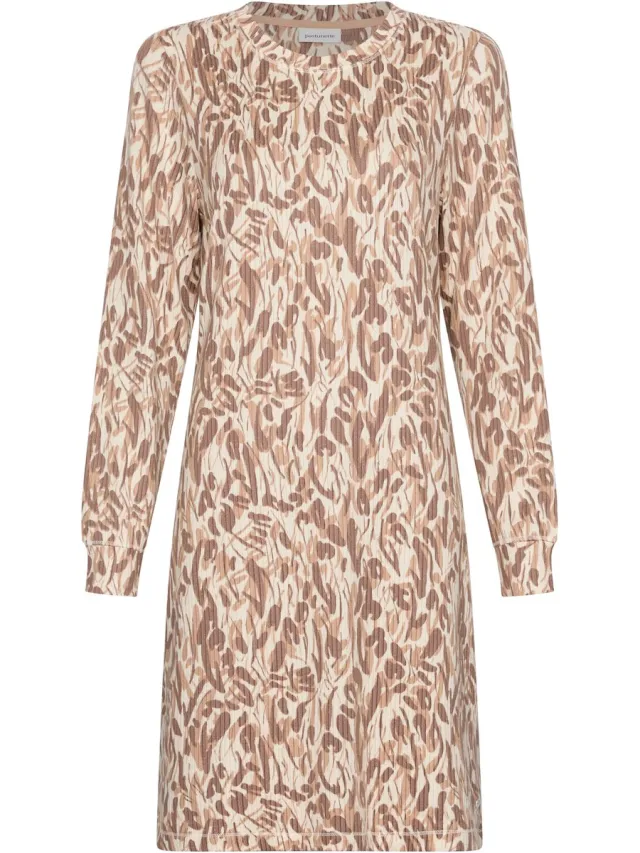 Pastunette Nachthemd - Mirage - Fleece - Bruin/Beige