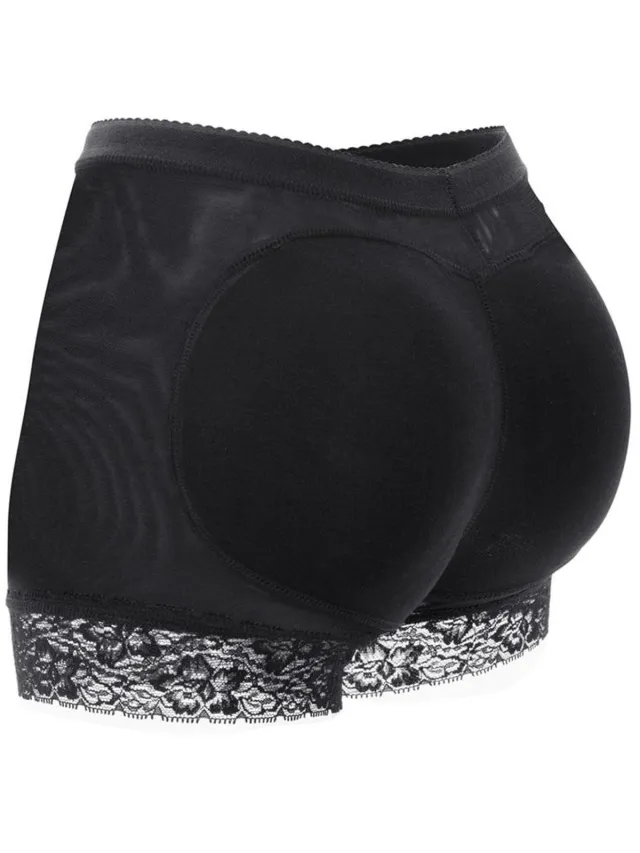 Jonyx Butt lifter - Buttlift broekje - Shapewear short - Corrigerende broek - Billen liften - Slipje met vulling - Volle billen - Taille short - Ondergoed dames - Shaping shorts - Zwart - Jonyx