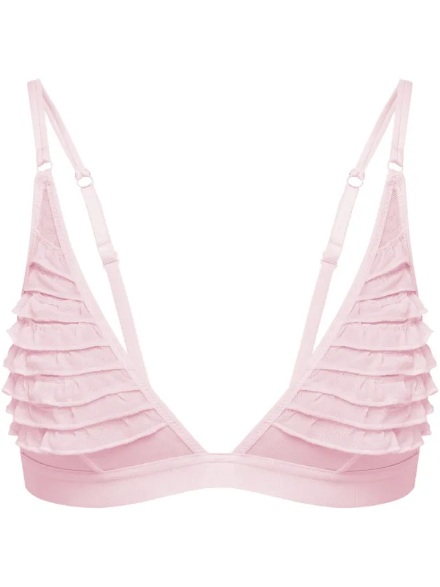 Bloovii Afrill - Damesbralette - Driehoekige Cups - Zonder Beugels - Pastelroze