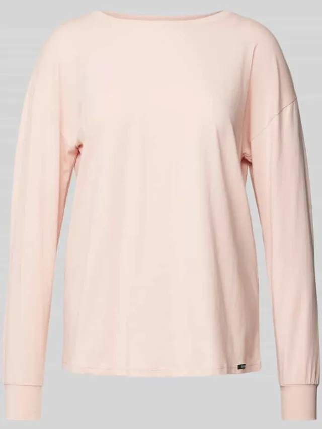 SKINY Shirt met lange mouwen en labelpatch, model 'Every Night' Rosé