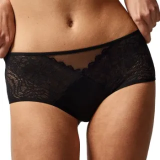 Chantelle EasyFeel Floral Touch hipsterslip zwart
