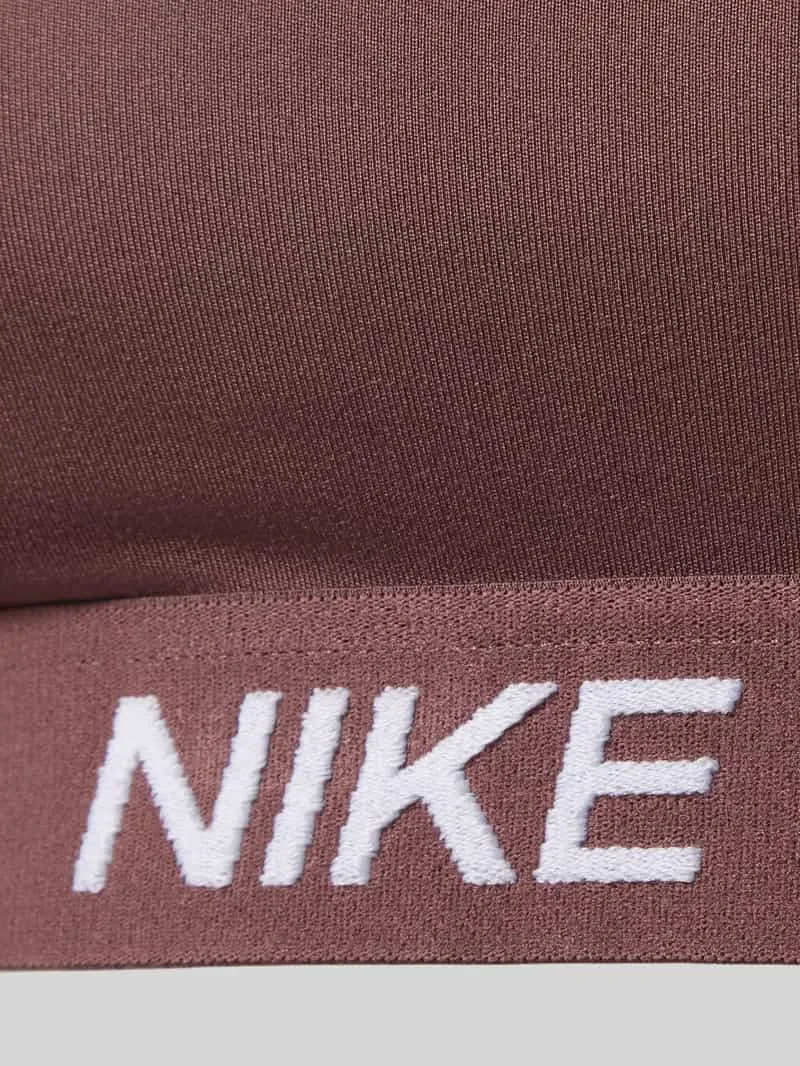 Nike Bustier met labeldetails en verstelbare bandjes taupe, foto 3