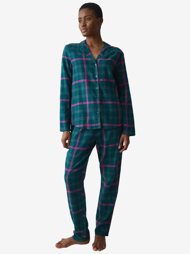 Triumph Pyjama Red Label Boyfriend GREEN - DARK COMBINATION