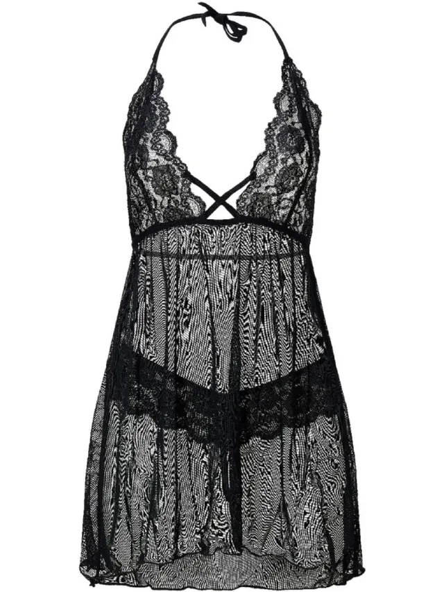 Lingadore Chemise zwart, foto 2