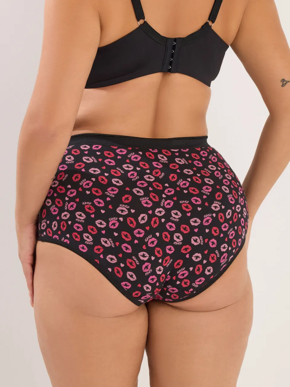 Yours 5 Pack Rode Maxislips Met Zoenprint-64 rood, foto 3