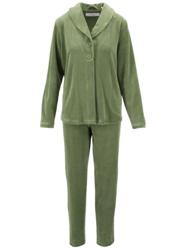 Ringella Nicki dames lounge set bosgroen Ringella - Groen - Maat - 40