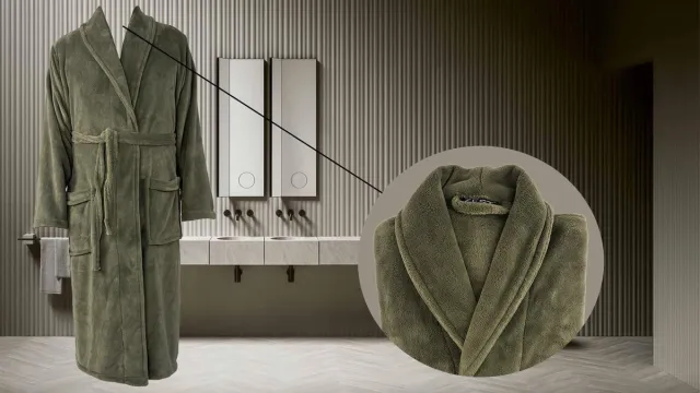 Zest GAEVE | Zest badjas - ochtendjas - maat L / XL - heerlijk warm, zacht fleece - taupe