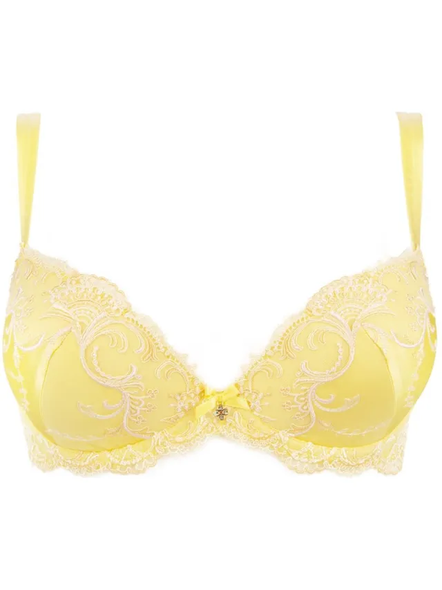 Lise Charmel Splendeur Soie - Push-up BH - vanille - ACC8580 - EU 70D / Geel