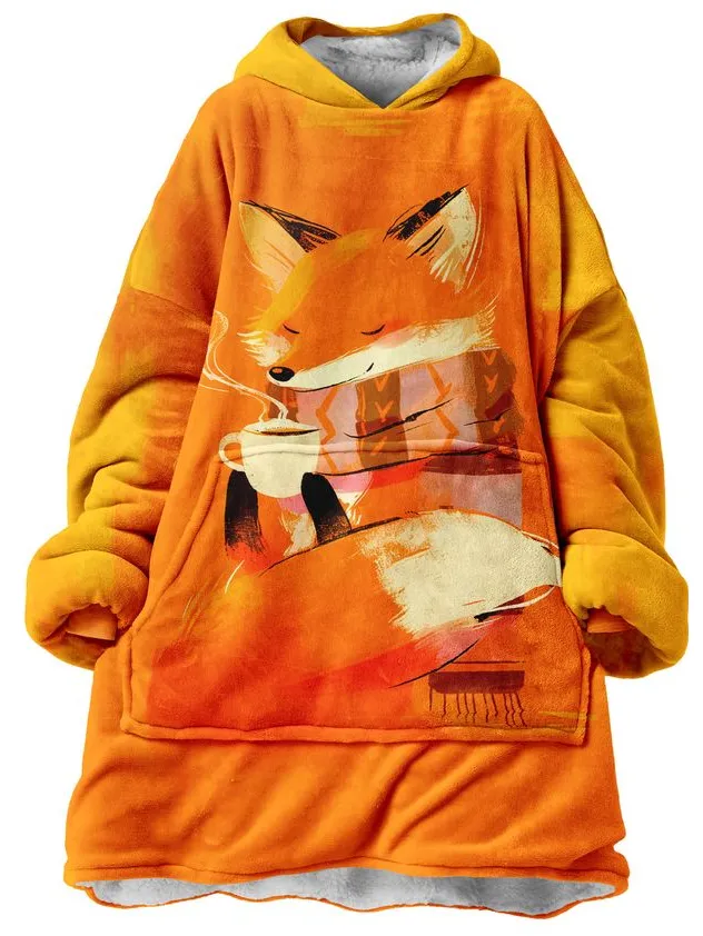 Mr. Gugu & Miss Go "Cozy Autumn Fox "Knuffeltrui Huggie oranje, foto 2