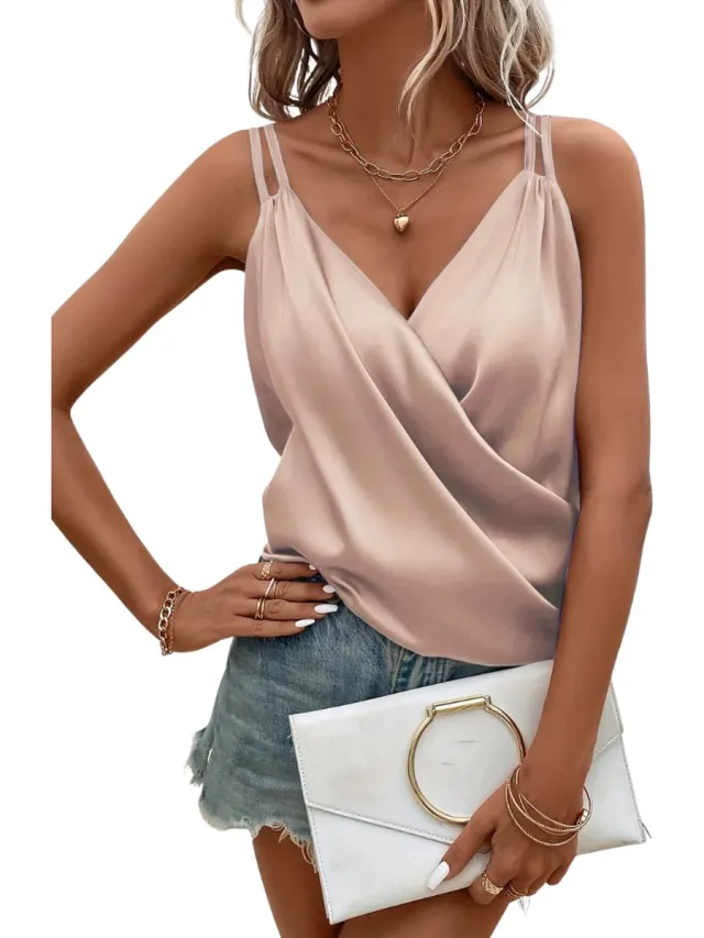 Bovista Topje Dames - Kleding - Shirt - Blouse - Kort - Volwassen - Abrikoos
