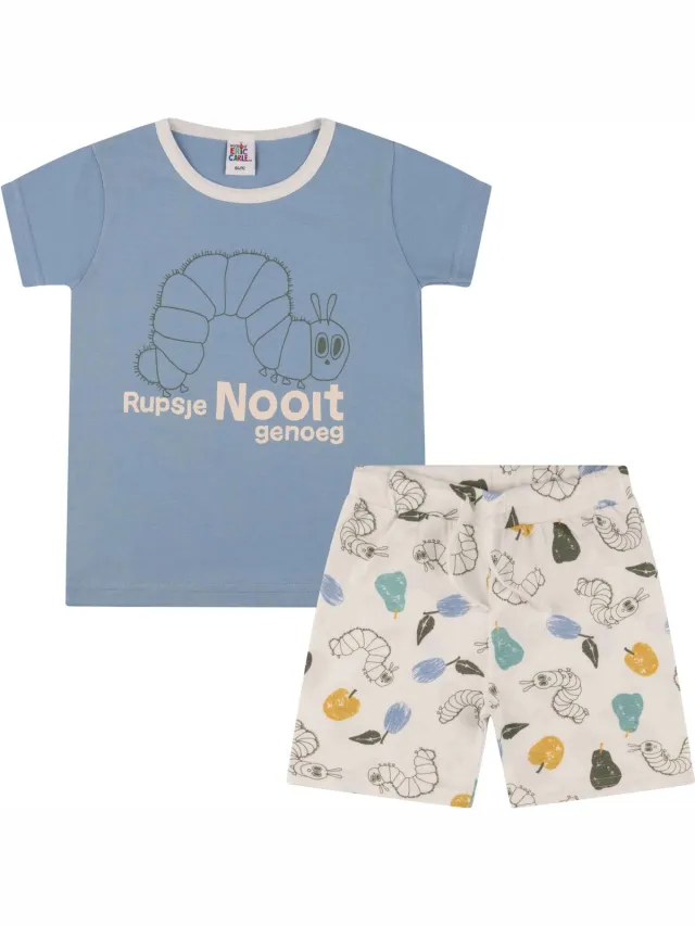 Kuuk'n Rupsje Nooitgenoeg, 2022 shortama unisex blauw, 98/104
