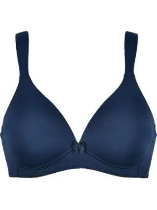 NATURANA Value Soft Bra With Wide Straps beugelloze bh blauw