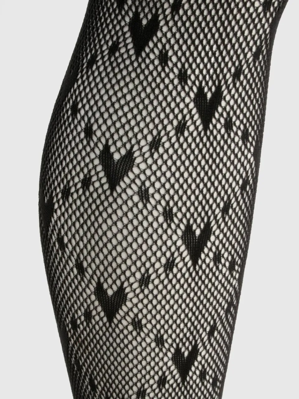 boohoo Dames Heart Pattern Tights zwart, foto 3