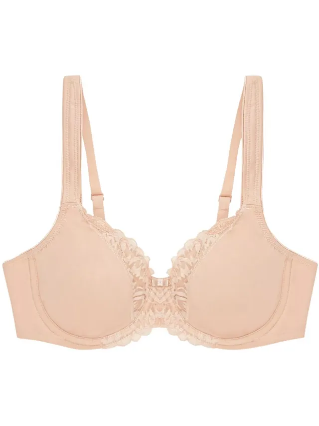 Triumph Modern Lace + Cotton W01 - BH met beugel - Beige - 90-105D neutral beige
