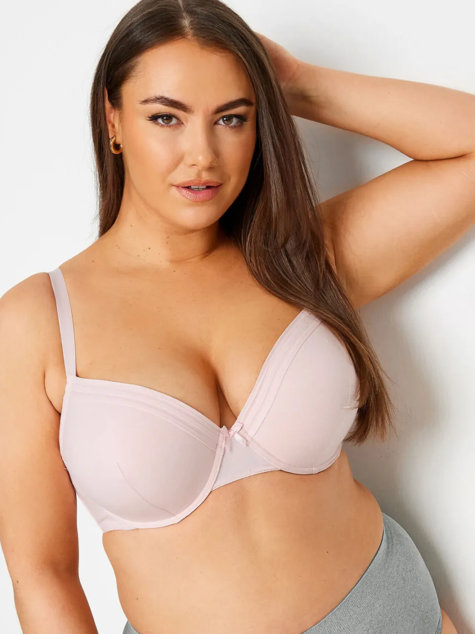 Yours 2 Pack Voorgevormde Bh's In Gemêleerd Grijs/Roze, foto 5