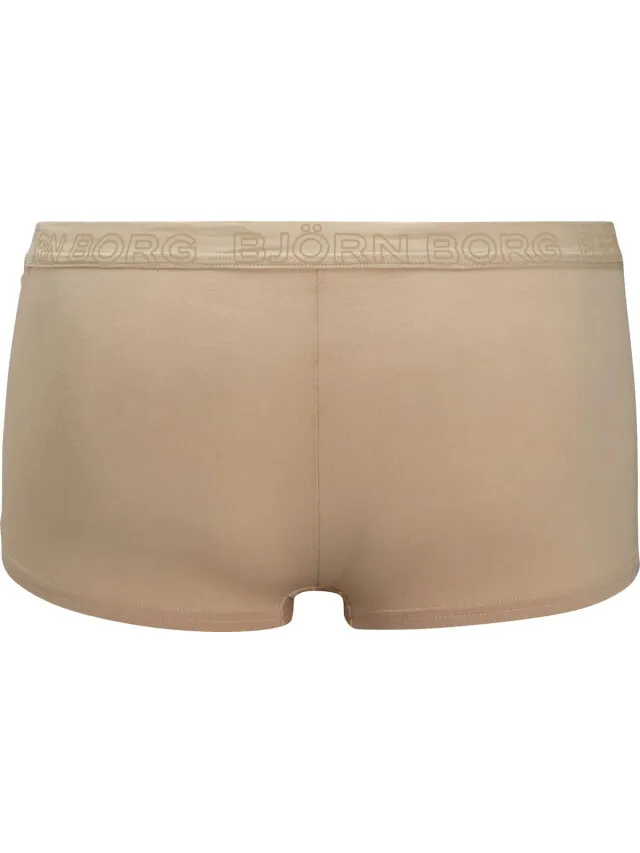 Björn borg dames minishorts 2-pack – frappe/ zwart, foto 2