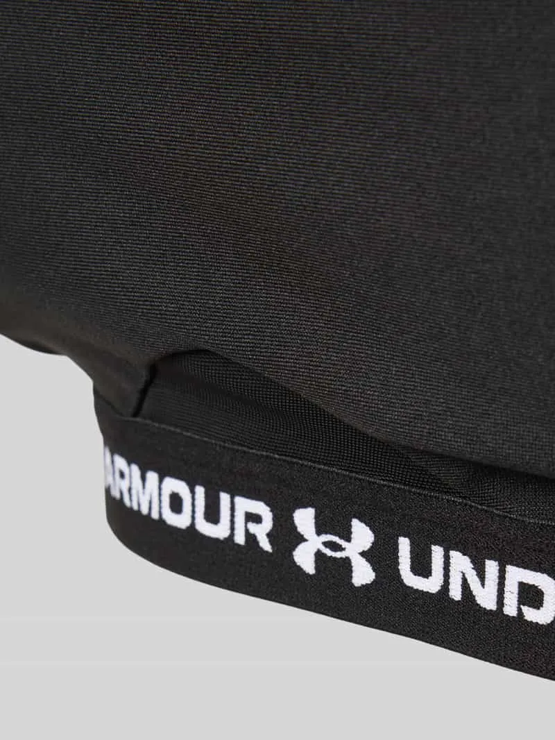 Under Armour Sport-bh met labelopschrift model 'UA Crossback Low Bra' zwart, foto 3