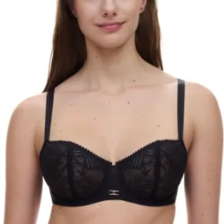 Chantelle Origins Lace ongevoerde demi-bh zwart Beige,Zwart