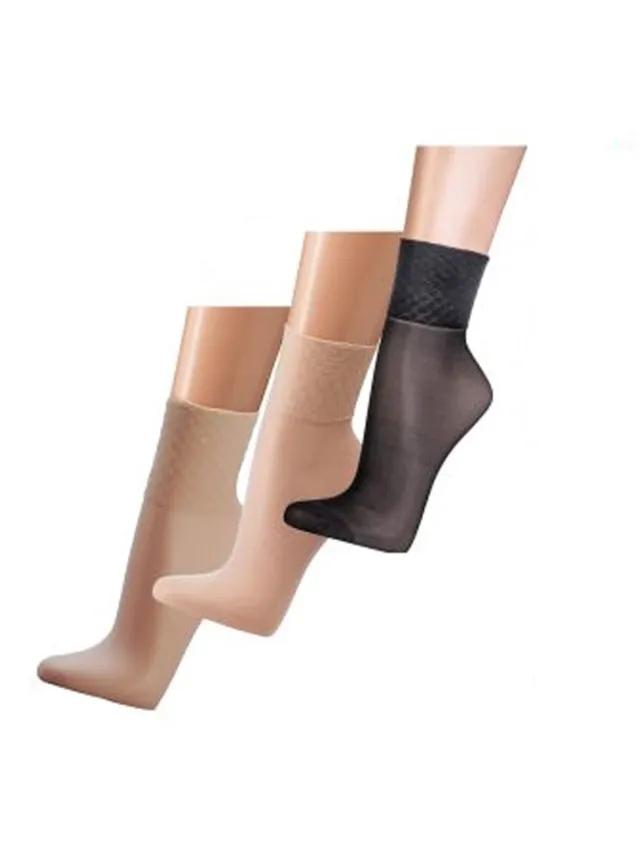 naft 5 Paar Glanzende Gezondheids Panty Sokjes | 30 Den | Adervriendelijke Pantysokken Met Comfortband Zwart, Parel