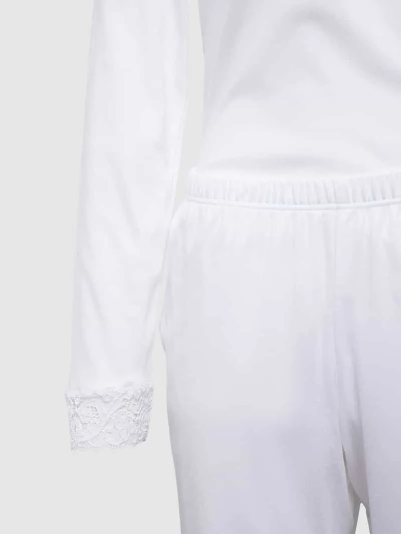 Hanro Pyjama met kant wit, foto 2