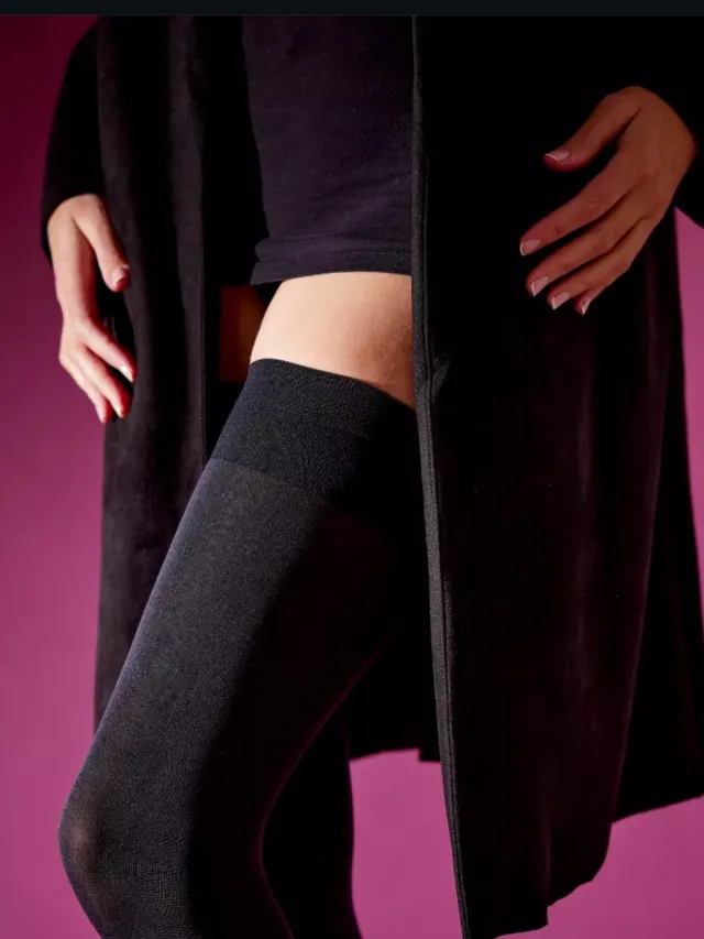 Pretty Polly Hold Ups - Opaque - Hold Up Kousen - Seamless - Dikke - 80 Den. - One Size - Zwart