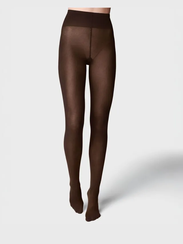 HEMA Maillot katoen 100 denier bruin (bruin)