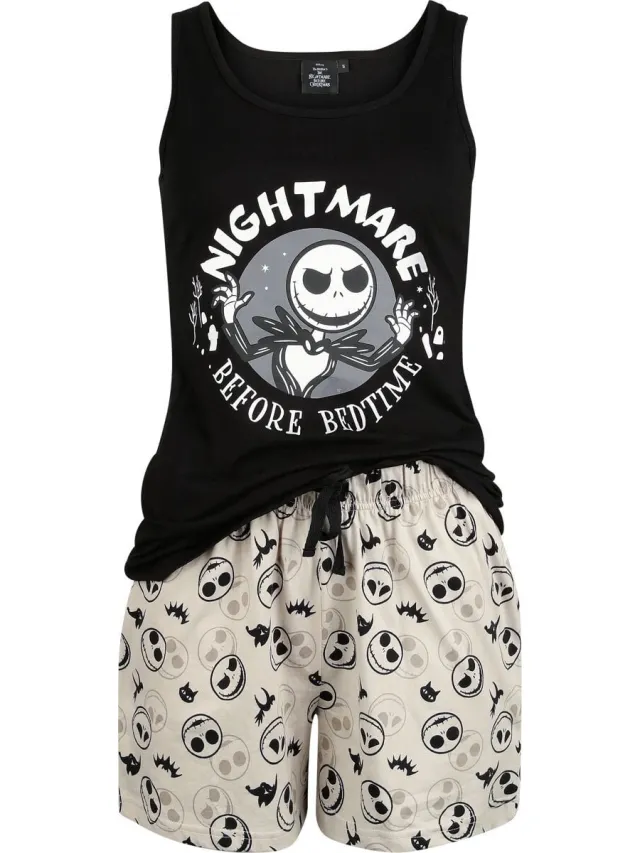 The Nightmare Before Christmas Bedtime Pyjama meerkleurig Katoen multicolor