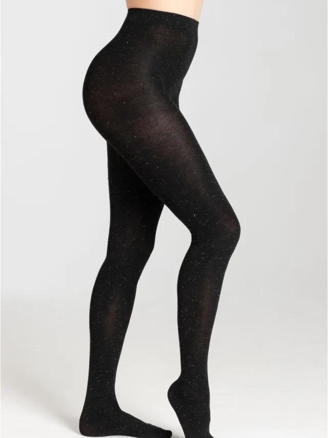 S.Oliver , Comfortabele tailleband, zachte teen naden, glitterpanty black