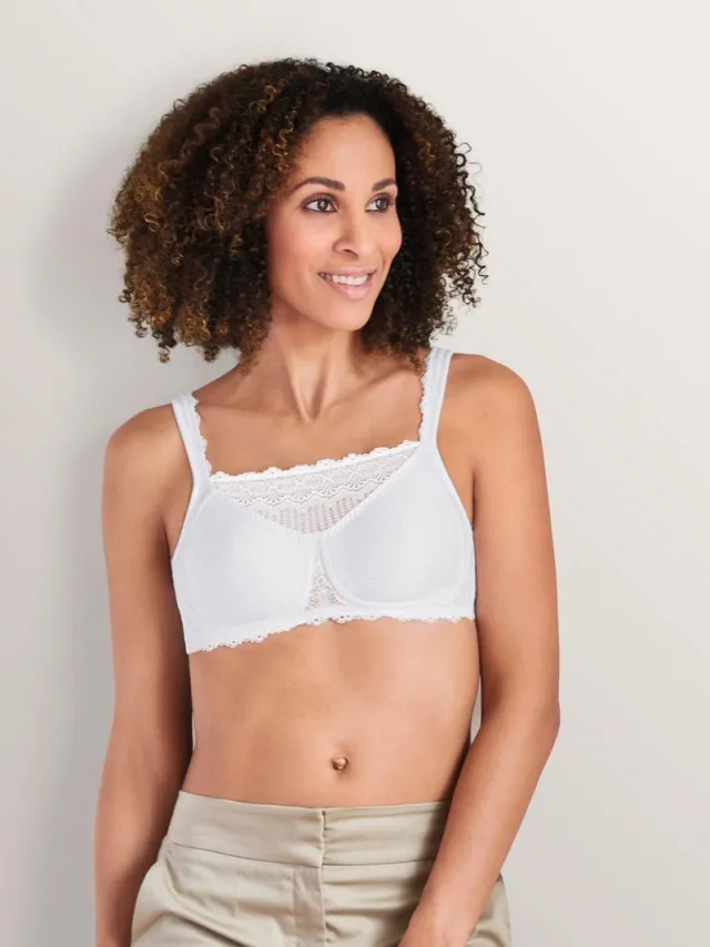 Amoena Prothese Bh Zonder Beugel Dana SB Wit - maat EU 75C / FR