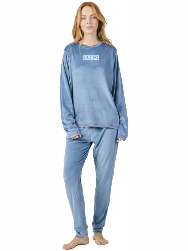 Munich MU5 pyjamaset blauw