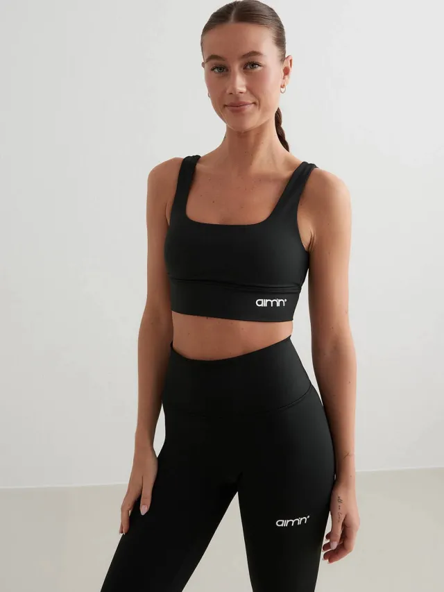 Aim'n sport-bh high support Core zwart